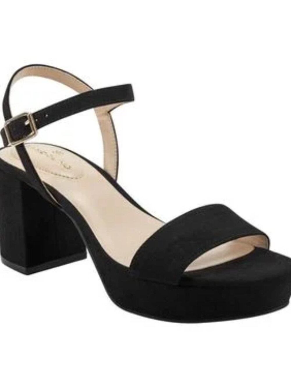 Bandolino Pennie 3" Block Heel 1" Platform Dress Sandals New Rack Pulls WOT 7.5M